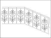 Кованые перила ПК-4